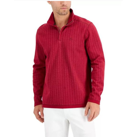 Tommy Bahama Other - Tommy Bahama Men's Playa Point Half Zip Sweater Sangria Red Size XXL NWT